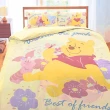 【享夢城堡】單人床包雙人涼被三件組(迪士尼小熊維尼Pooh 迪士尼粉紅季-米黃.粉)