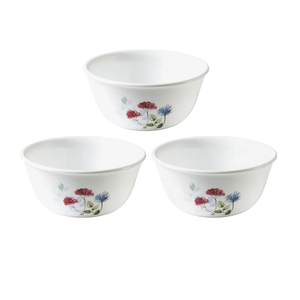 【CORELLE 康寧餐具】花漾彩繪3件式450ml中式碗組(C05)