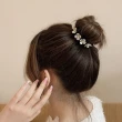 【Emi 艾迷】水滴春漾浪漫珍珠 盤髮棒 髮圈 4件組(含髮圈10入 盤髮棒3款)
