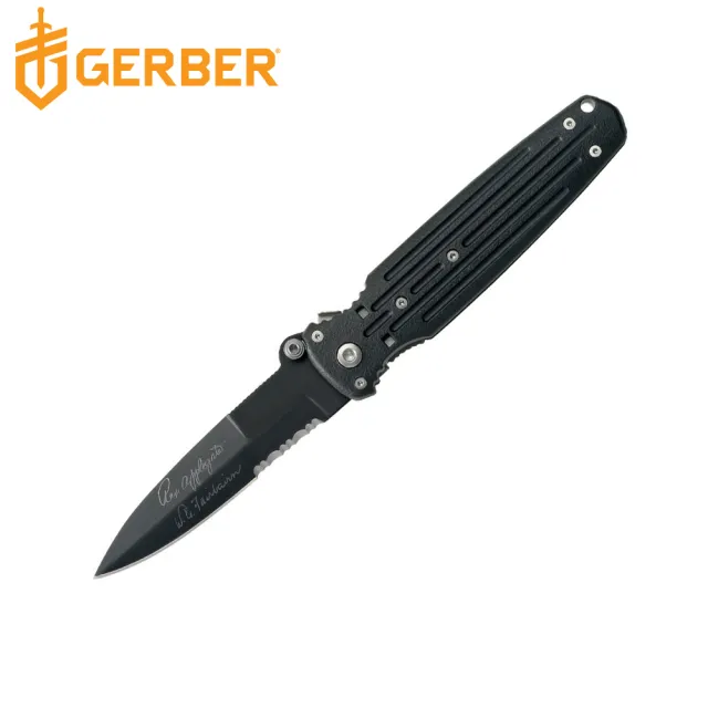 【Gerber】Covert戰術型折疊刀 安普吉特簽名收藏刀 黑 05786