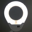 【Hamlet】2.3x/5D/127mm 工作用薄型LED檯燈放大鏡 自然光 桌夾式(E015-3)