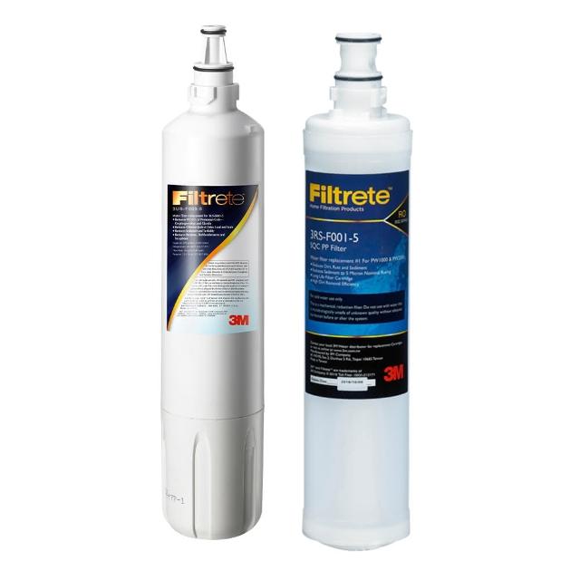 【3M】S003淨水器專用濾心x1+SQC前置PP濾心x1(3US-F003-5+3RS-F001-5)