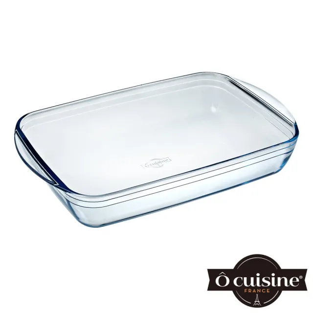 【O cuisine】法國製造耐熱玻璃長方形烤盤(39*24CM)