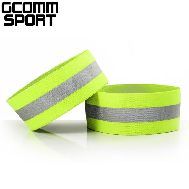 【GCOMM】多用途運動高反光手環腳環 反光綠(反光手環腳環)