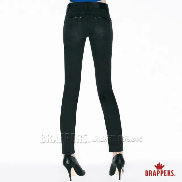 【BRAPPERS】女款 彈性窄管褲(黑)