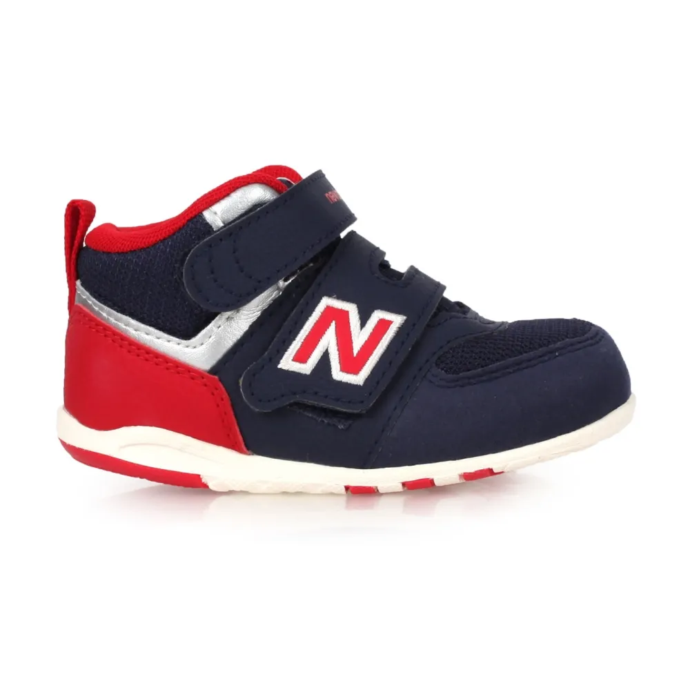 【NEW BALANCE】12.5-13.5CM_574系列_兒童復古慢跑鞋魔鬼氈 NEW BALANCE 丈青紅(FS574HTI)