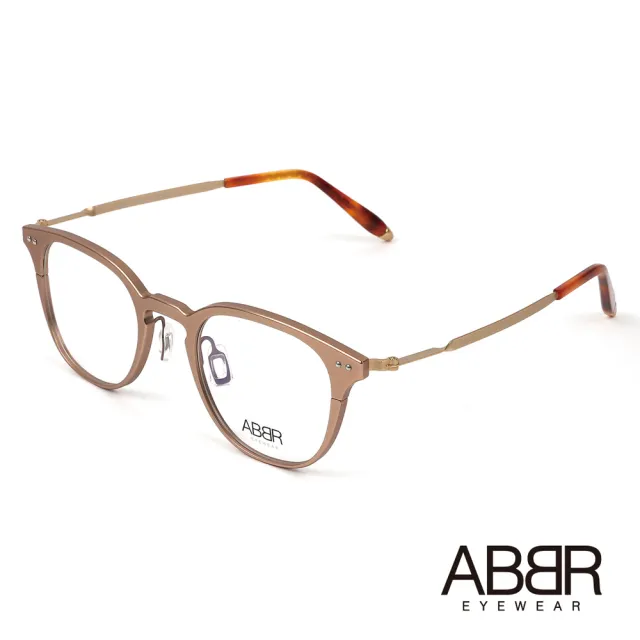 【ABBR】北歐瑞典設計新一代鋁合金光學眼鏡(玫瑰金 NP-01-002-Z03)