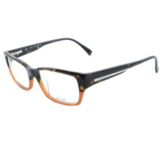 【POLICE】時尚雙色設計光學眼鏡(POV1735M06NP - 琥珀)