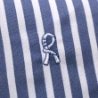 【ROBERTA 諾貝達】合身版 休閒朝氣 純棉直條紋長袖襯衫(藍白)