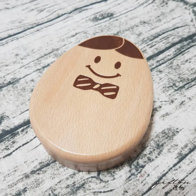 【gift4U 禮物+】台灣木製兒童乳牙保存盒-男孩款(乳牙盒 乳齒盒 兒童禮 小學生 成長紀念)