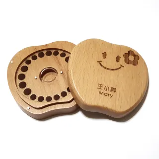 【gift4U 禮物+】台灣客製刻名兒童乳牙保存盒 小淑女(乳牙盒 乳齒盒 兒童禮 小學生 成長紀念)