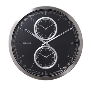 【歐洲名牌時鐘】KARLSSON-時尚腕錶造型時區時鐘《歐型精品館》(簡約時尚造型/掛鐘/壁鐘)