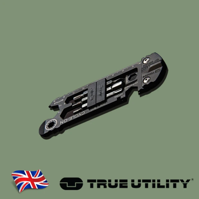 【TRUE UTILITY】英國多功能30合1世界最輕薄腳踏車工具組Cycle-On(TU210)