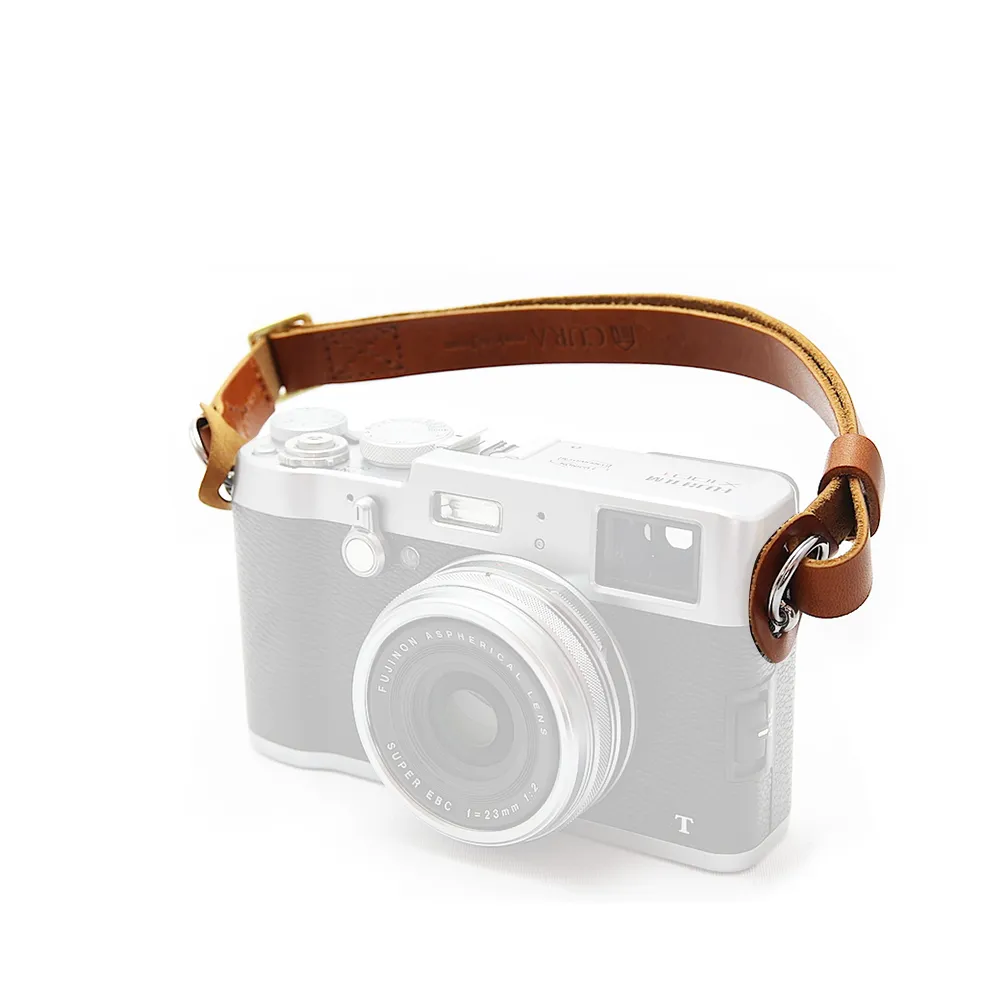 【日本3I CURA】皮革相機手腕帶(棕色)-SHSL-100