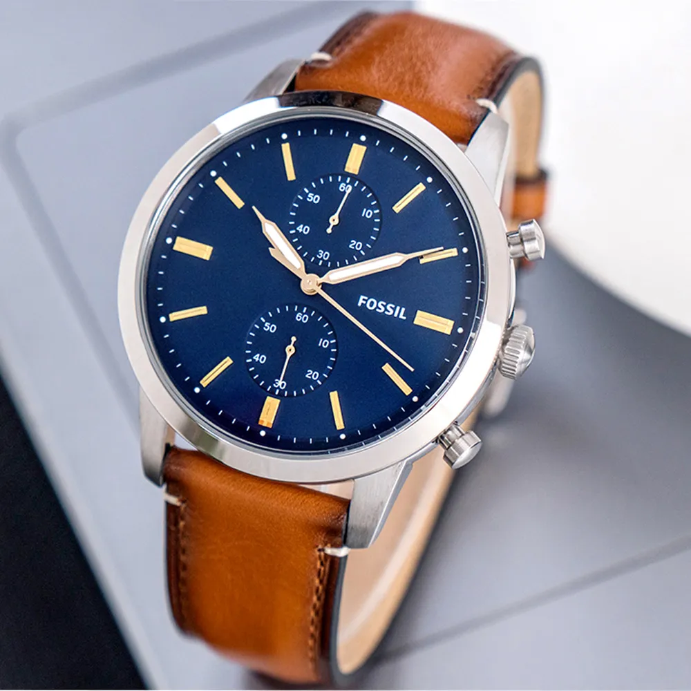 【FOSSIL】公司貨 卓越魅力湛藍腕錶(FS5279)