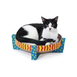 【Petstages】簡單生活-圓盤貓抓板(轉盤 軌道球 貓玩具)