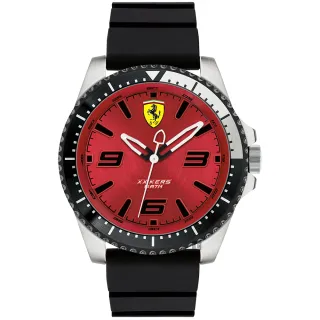 【Ferrari 法拉利】XX KERS 競速手錶-紅x黑/45mm  新年禮物(0830463)