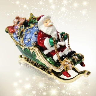 【三卡寶】聖誕長雪橇老公公(珠寶盒)