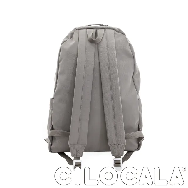 【CILOCALA】亮彩尼龍防潑水後背包-大包(灰色)