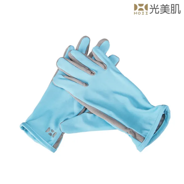 【HOII光美肌】HOII后益先進光學布-范冰冰愛用機能美膚光手套-UPF50抗UV涼感(3色)