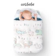 【ARIBEBE】韓國手工嬰兒保暖防踢睡袋包巾(五色)