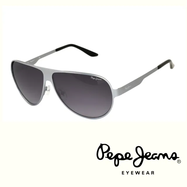 【Pepe Jeans】英倫時尚簡約風格太陽眼鏡(PJ5059MC3  銀)
