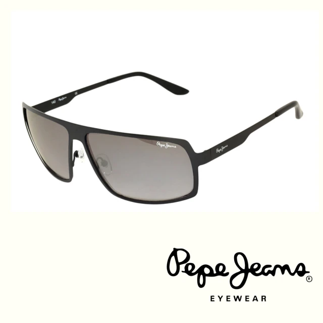 【Pepe Jeans】英倫時尚簡約個性風格太陽眼鏡(PJ5060MC1  黑)
