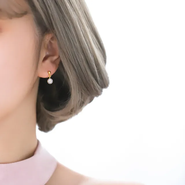【Emi 艾迷】韓系細膩系列希望之泉鋯石 925銀針 耳環