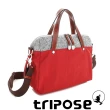 【tripose】漫遊系列岩紋玩色兩用手提背包(番茄紅)