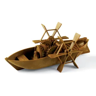 【Mr.sci 賽先生科學】收藏達文西 - 槳葉船(DIY 組裝模型)
