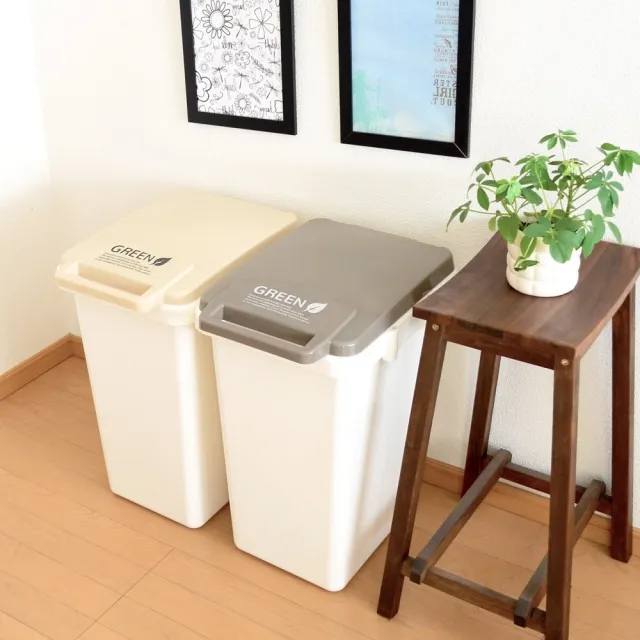 【日本 RISU】連結式環保垃圾桶 大地系 45L