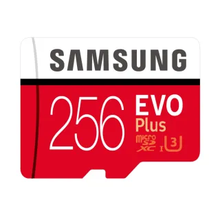 【SAMSUNG 三星】EVO PLUS microSDXC 256GB U3 100MB/s記憶卡(平行輸入)