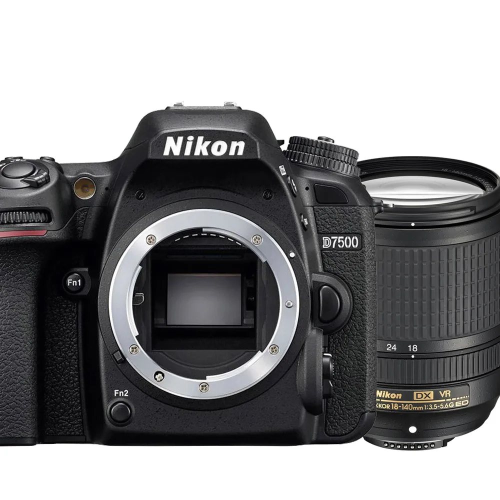 【Nikon 尼康】D7500 BODY+18-140mm KIT VR 單鏡組(平行輸入)