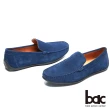 【bac】真皮質感時尚品味真皮帆船鞋(藍色)