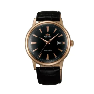 【ORIENT 東方錶】DATEⅡ機械錶 皮帶款  黑色 - 40.5 mm(FAC00001B)