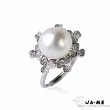 【JA-ME】925純銀天然珍珠10-11mm幸運草戒指 3色任選(母親節/送禮)