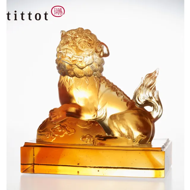 【tittot 琉園】環宇祥獅_擺飾(送禮/琉璃/禮物/玻璃/水晶/藝術品/擺飾/禮贈/企業/)