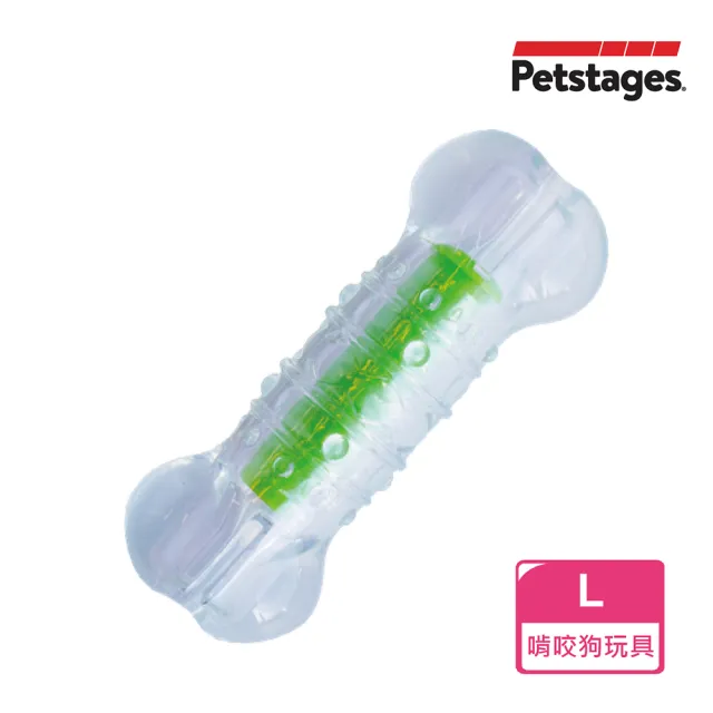 【Petstages】綠咖咖果凍骨 寵物玩具 L 潔牙 耐咬 狗玩具