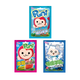 【Puni Puni】超Q軟糖65g/口味任選(草莓、活乳酸菌、北海道特濃牛乳)