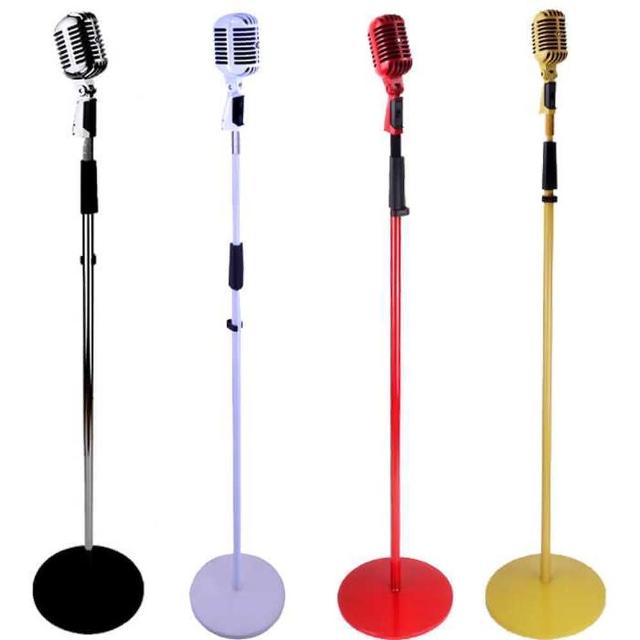 【JYC Music】KB-81復古經典麥克風組(含直立支架+5米線)