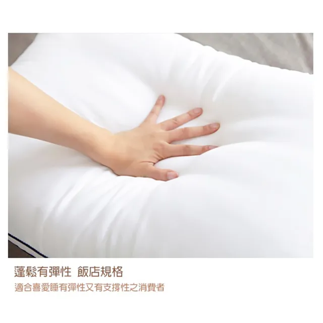 【BELLE VIE】3D立體彈力飯店專用羽絲絨枕 MIT台灣製造(買一送一)