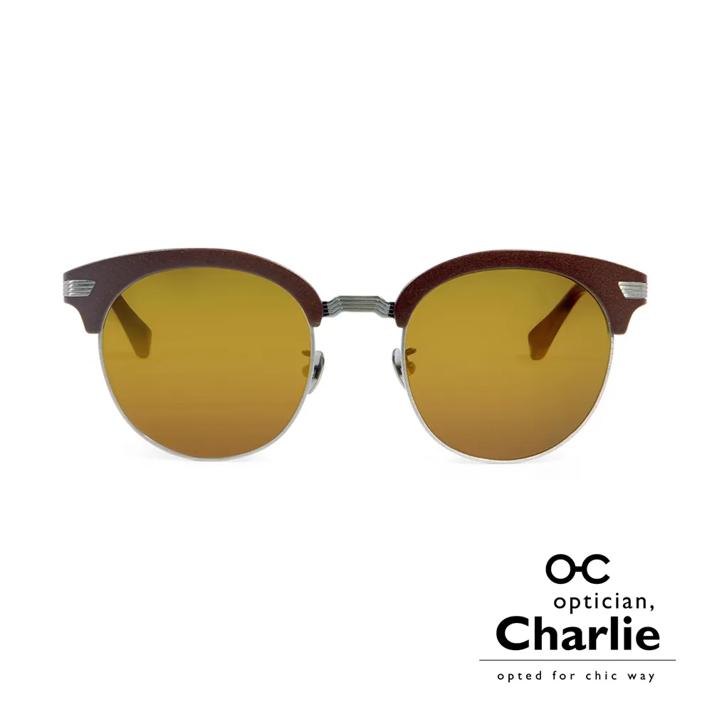 【Optician Charlie】韓國亞洲專利 RP系列太陽眼鏡(琥珀+水銀黃鏡面  RP BN)
