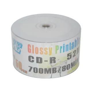 【亮面滿版可印片】台灣製造 A級 TRUSTEE printable CD-R 52X可列印式空白燒錄片(600片)