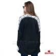 【BRAPPERS】女款 配色格紋長袖針織衫(深灰)