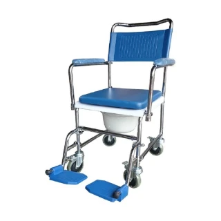 【海夫健康生活館】新型歐式富士康鐵電鍍便盆椅(FZK-3701)
