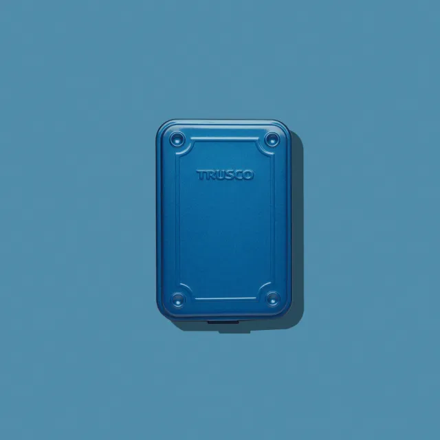 【TRUSCO】上掀式收納盒（小）-鐵藍(T-150)