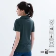 【遊遍天下】MIT女款顯瘦抗UV防曬涼感吸濕排汗速乾POLO衫GS10028黑色(M-3L)