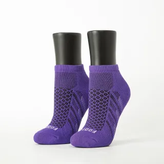 【Footer除臭襪】輕壓力氣墊機能襪-女款-全厚底(T94-紫)