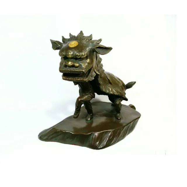 【心塑藝術家 昭旺玟瑾】喜獅納福(創藝工坊 雕塑擺件 鄉土情懷 兒時回憶 人物系列)