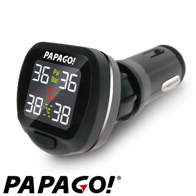 【PAPAGO!】TireSafe S22E 獨立型胎外式胎壓偵測器(胎外式 -兩年保固)